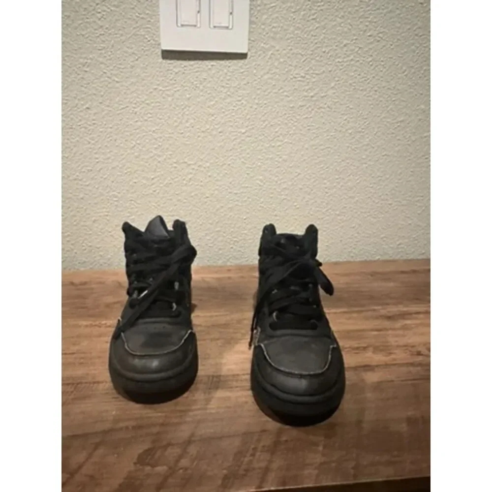 Adidas Hoops 3.0 Mid Black Sneakers Size 2
